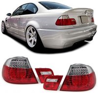 BLACK FRIDAY Led achterlichten rood / wit passend voor BMW 3 serie E46 coupe model 1999 - 2003