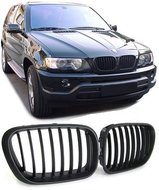 BMW X5 E53 mat zwarte nieren model 1999 - 2003