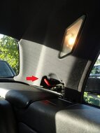 Afdekking sluiting hardtop binnenzijde bestuurderskant passend voor BMW 3 serie E36 origineel BMW