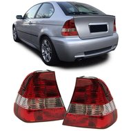 Achterlichten BMW 3 serie E46 compact rood / helder
