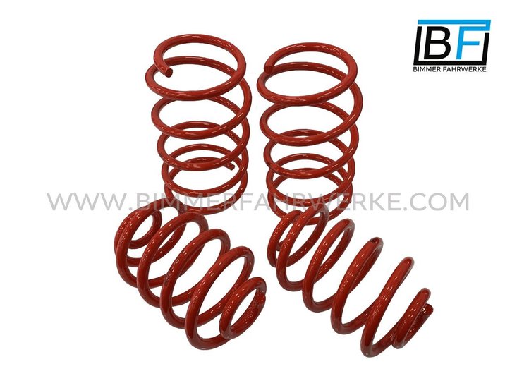 BimmerFahrwerke sport verlagingsveren BMW 3 serie E46 318ci en 318cd coupe 40mm/30mm