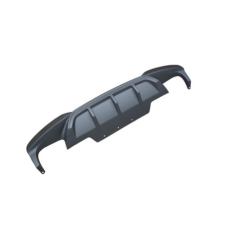 Performance look diffuser 650i look passend voor BMW 6 serie F06, F12 en F13 met M pakket achterbumper