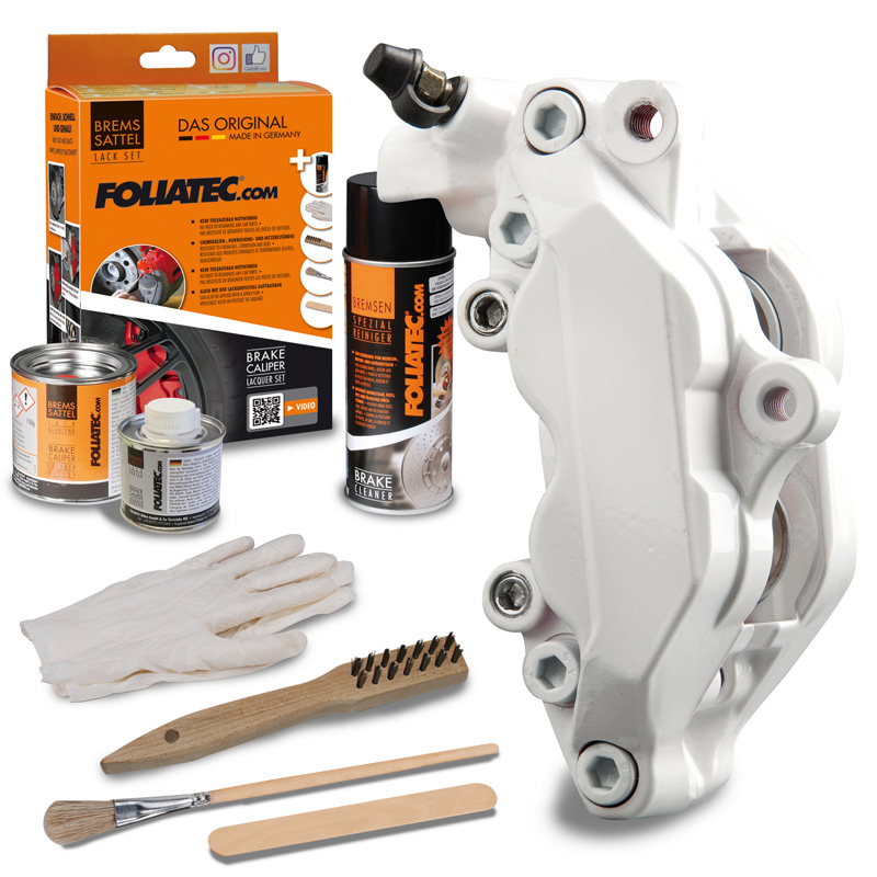 Foliatec Remklauwlakset - Pure White - 3 Komponenten