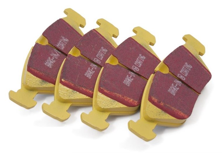 EBC Yellowstuff remblokken achterzijde passend voor BMW 3 serie E90, E91, E92 en E93 325D, 330i, 330D, 335i en 335D