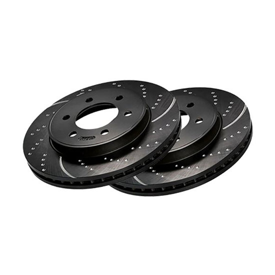 EBC gegroefde remschijven achterzijde passend voor BMW 4 serie F32, F33 en F36 418D, 420i, 420D, 425D, 428i en 430i