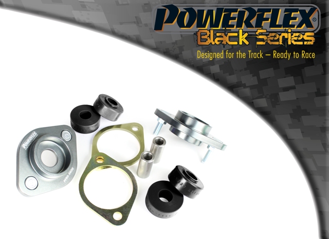 Powerflex Black Series Achterste shock top mount beugel en bus 12mm BMW 3 serie E36 Compact 1993 &ndash; 2000