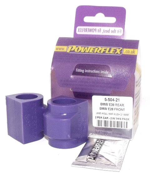 Powerflex Road Series Stabilisatorstang montagebus voor 21mm BMW 5 serie E28 1982 &ndash; 1988