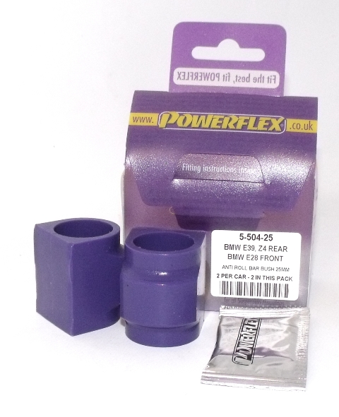 Powerflex Road Series Stabilisatorstang montagebus voor 25mm BMW 5 serie E28 1982 &ndash; 1988