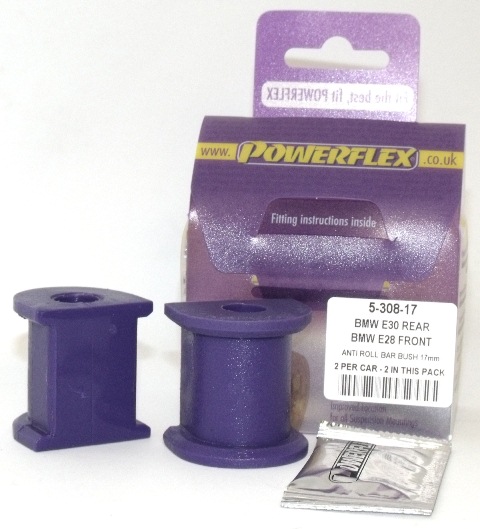 Powerflex Road Series Stabilisatorstang montagebus achter 17mm BMW 6 serie E24 1982 &ndash; 1989