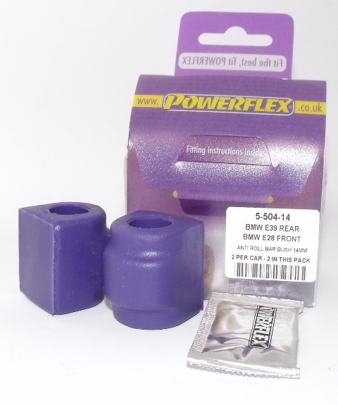Powerflex Road Series Stabilisatorstang montagebus voor 14mm BMW 6 serie E24 1982 &ndash; 1989
