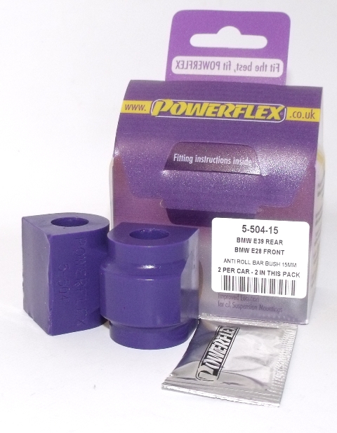 Powerflex Road Series Stabilisatorstang montagebus voor 15mm BMW 6 serie E24 1982 &ndash; 1989
