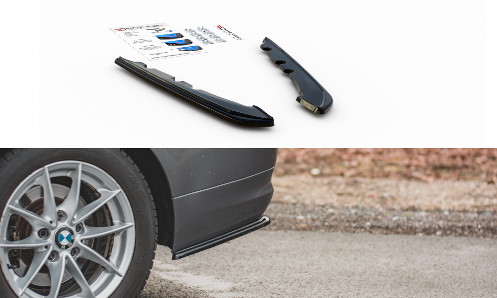 Diffuser hoeken passend voor BMW 3 serie E91 facelift met standaard achterbumper