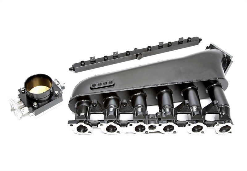 TA Technix inlaatspruitstuk zwart passend voor BMW 3 serie E30 en BMW 5 serie E34 M20 motor