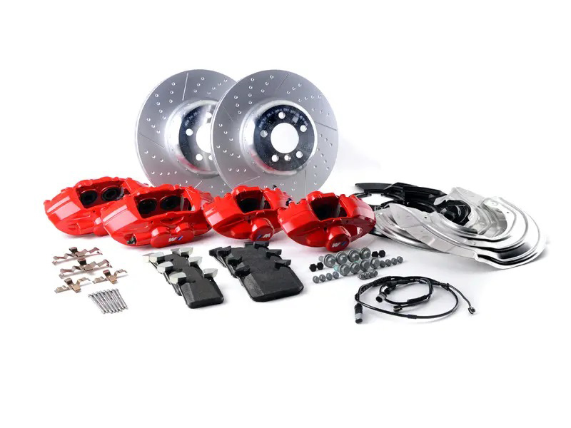 M Performance Big Brake kit passend voor BMW F20 F21 F22 F23 F30 F31 F32 F36 met rode remklauwen origineel BMW