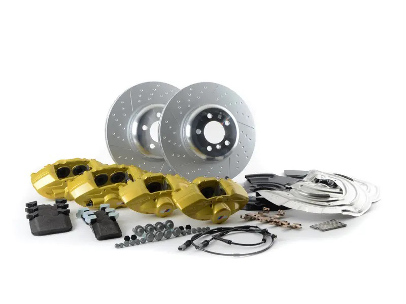 M Performance Big Brake kit passend voor BMW F20 F21 F22 F23 F30 F31 F32 F36 met gele remklauwen origineel BMW