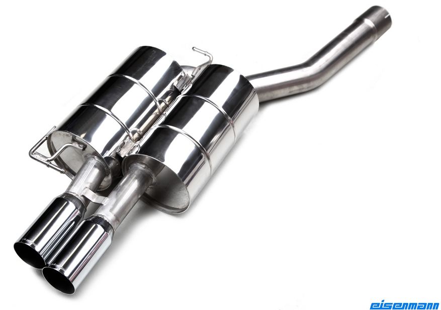 Eisenmann einddemper 2x76mm BMW 5 serie E60 E61 550i