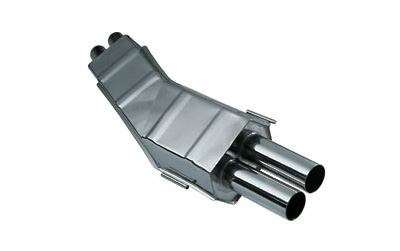 Eisenmann einddemper 2x70mm BMW 7 serie E32 730i 735i