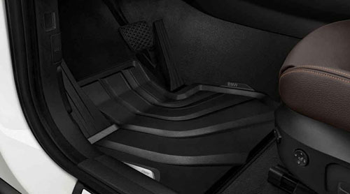 Rubberen matten passend voor BMW X3 F25 en X4 F26 voorzijde origineel BMW