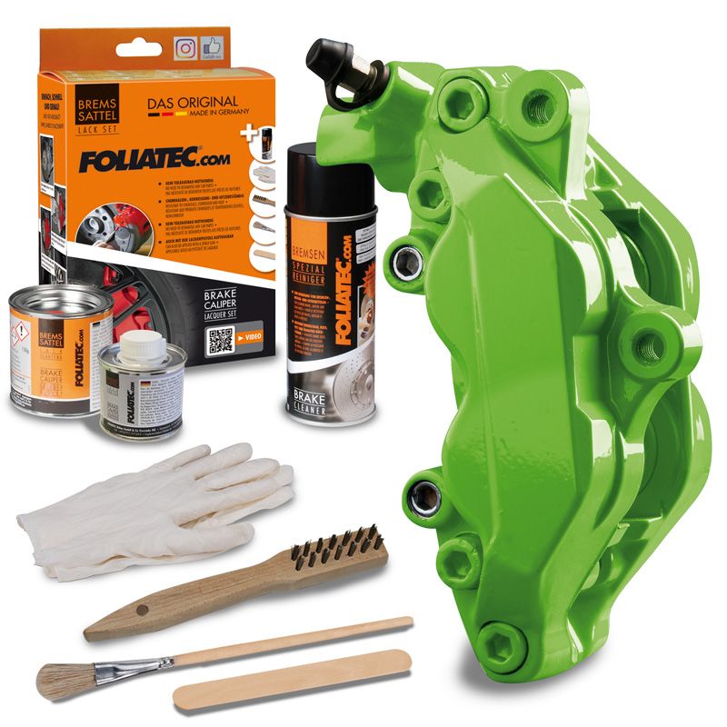 Foliatec Remklauwlakset - Power Groen - 3 Komponenten