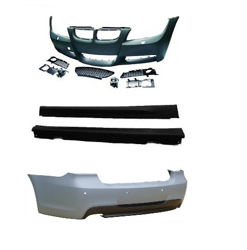 Sport look pakket passend voor BMW 3 serie E90 sedan model 2005 - 2008 met parkeersensoren rondom