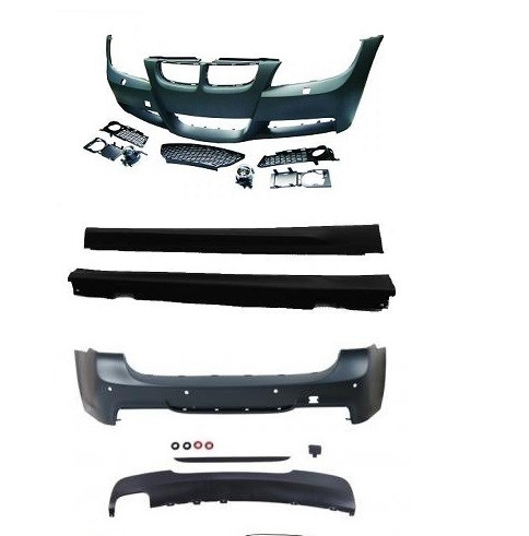 Sport look pakket passend voor BMW 3 serie E91 touring model 2006 - 2008 met parkeersensoren achterzijde