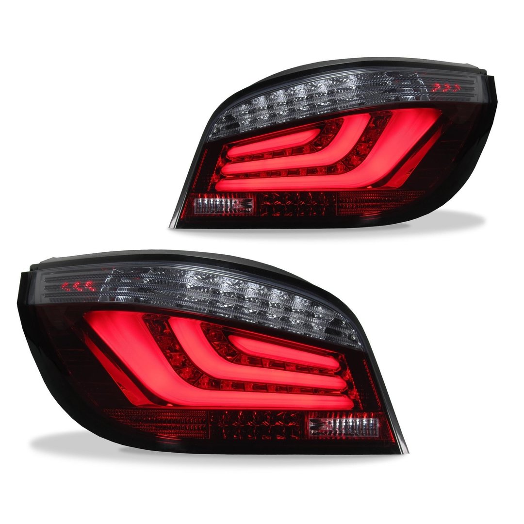 Achterlichten rood/smoke passend voor BMW 5 serie E60 facelift model 2007 - 2010