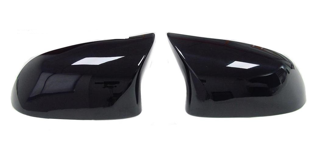 Spiegelkappen glanzend zwart passend voor BMW X3 F25, X4 F26, X5 F15 en X6 F16