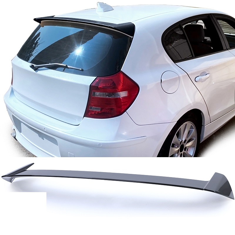 Dakspoiler glanzend zwart passend voor BMW 1 serie E81, E87 en E87 LCI