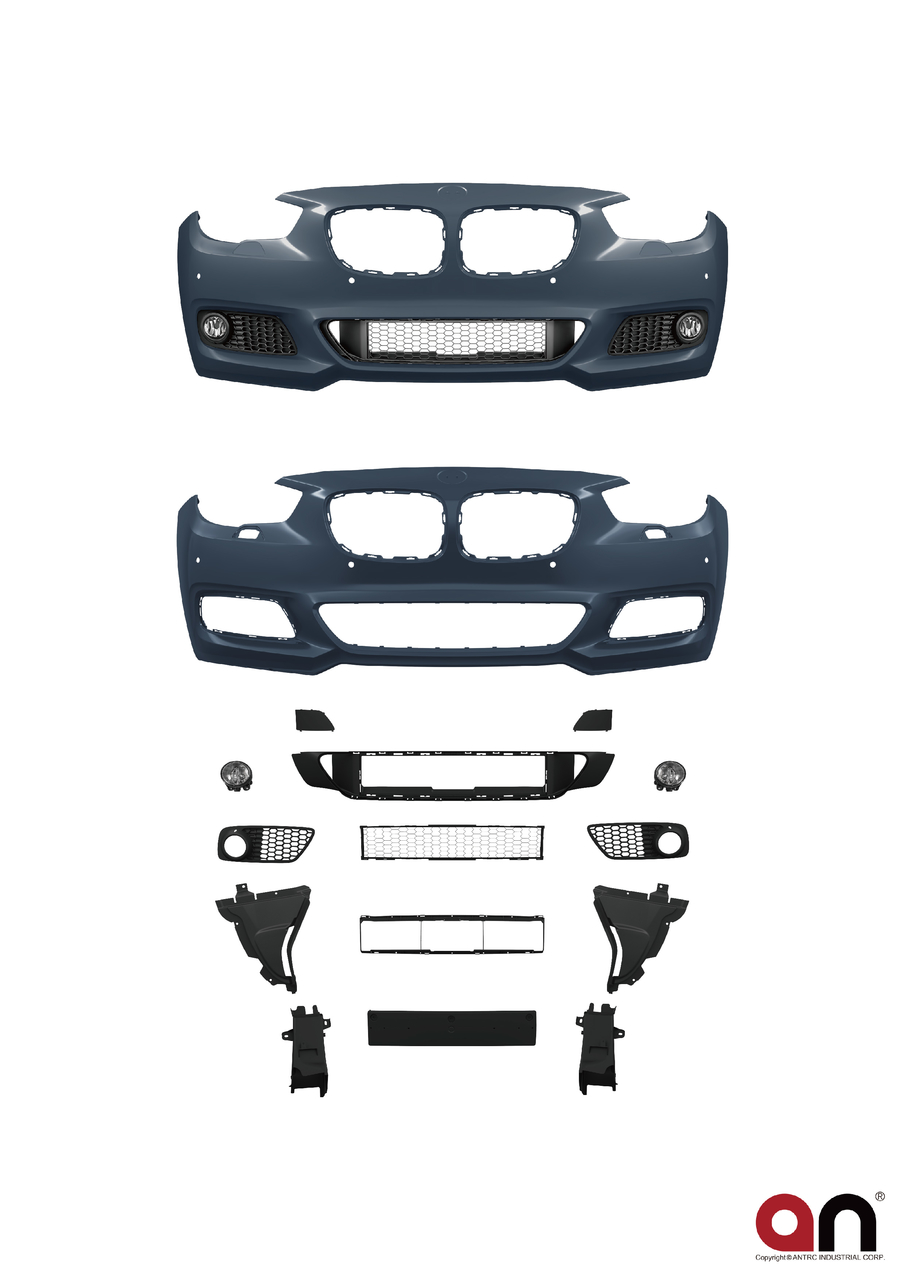 AN Premium sportlook voorbumper passend voor BMW 5 serie F07 5GT model 2009 - 2013