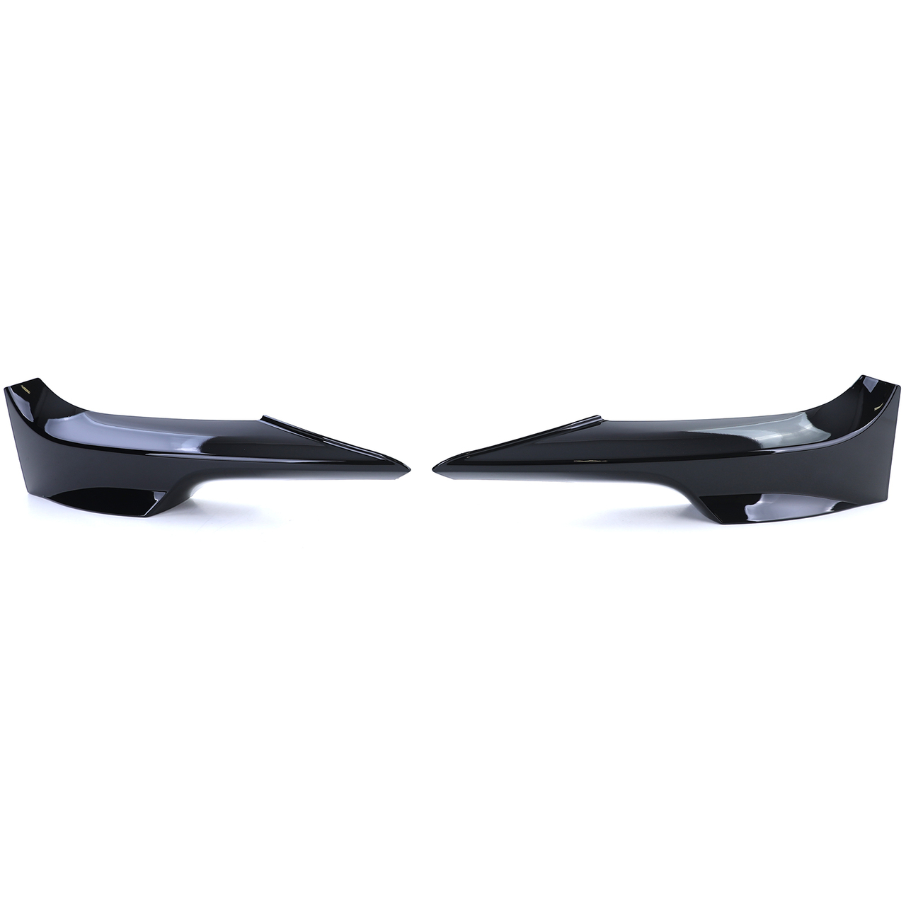 Splitters glanzend zwart passend voor BMW 3 serie E92 en E93 model 2006 - 2010 met M pakket voorbumper