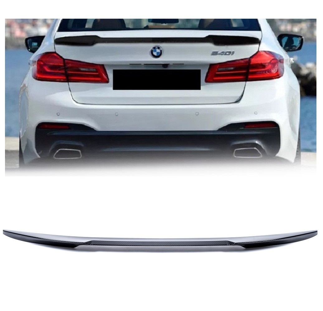 EVO look kofferspoiler carbon look passend voor 5 serie G30 sedan