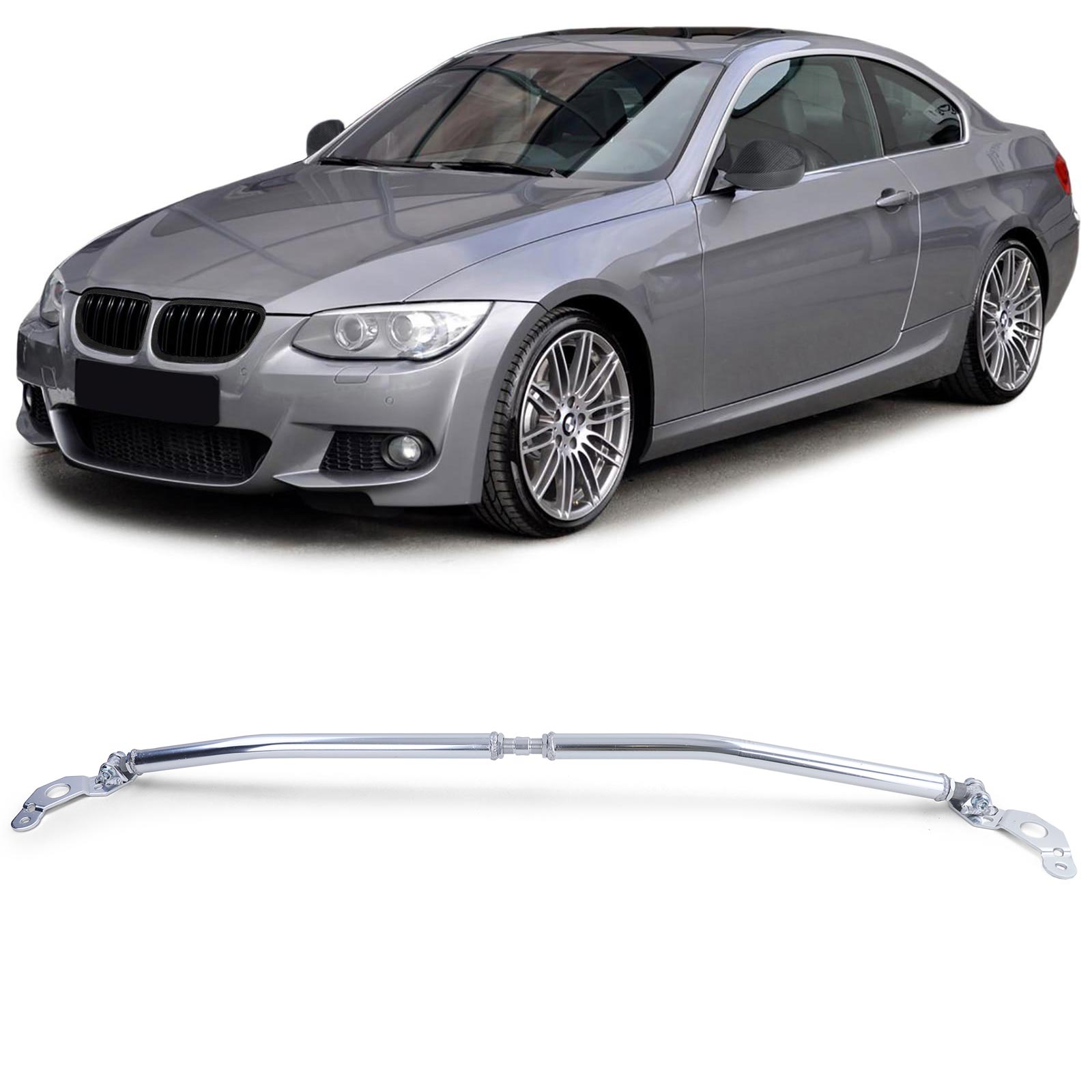 Veerpootbrug alu passend voor BMW 3 serie E90, E91, E92 en E93