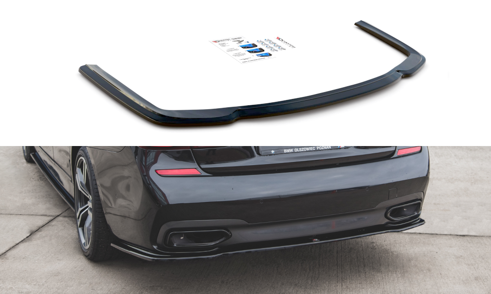 Splitter diffuser glanzend zwart passend voor BMW 7 serie G11 model 2015 - 2018 Maxton Design