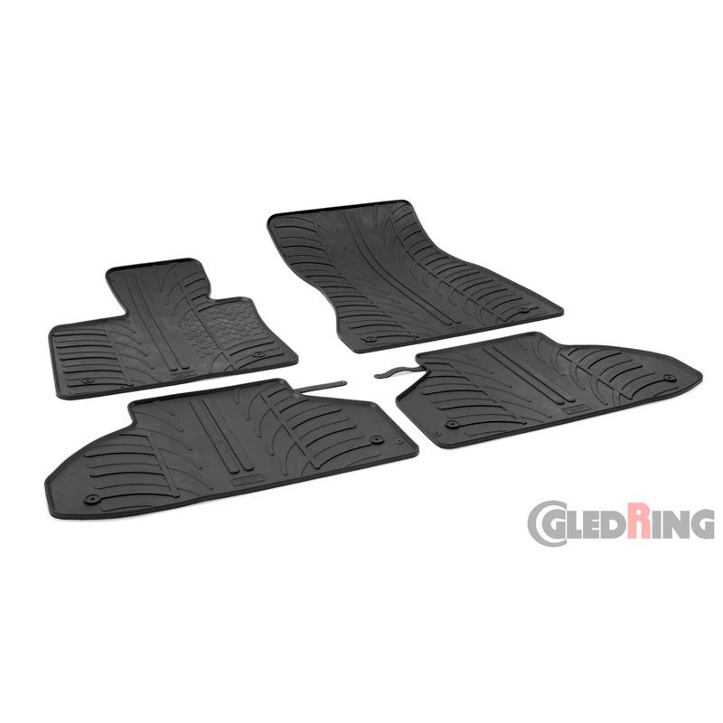 Rubbermatten passend voor BMW X6 F16  vierdelig inclusief montageclips