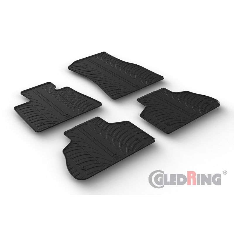 Rubbermatten passend voor BMW X5 G05 vierdelig inclusief montageclips