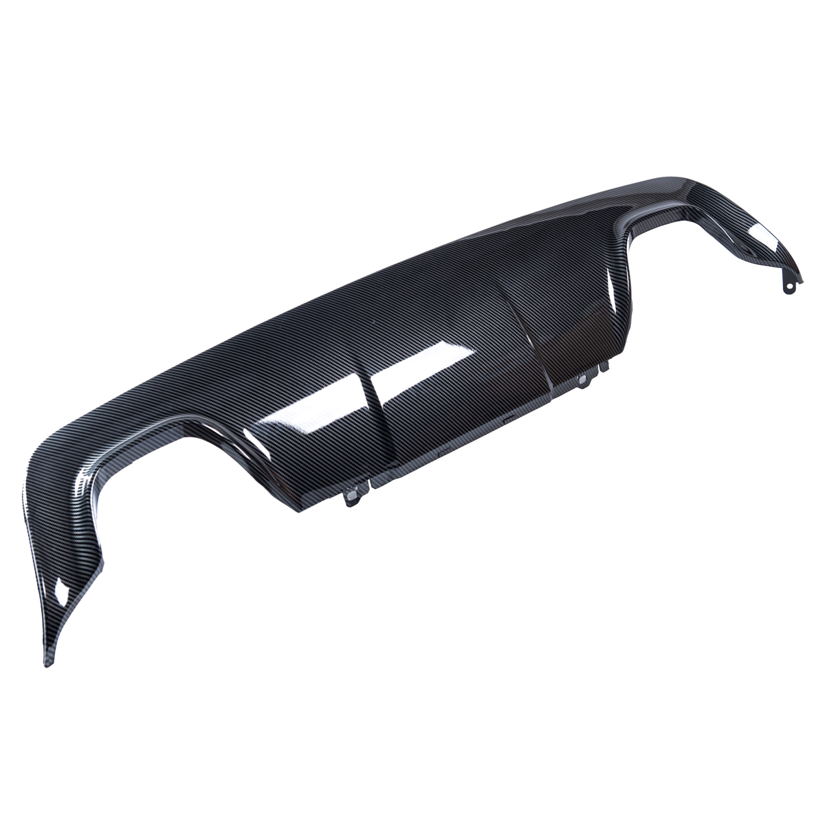 Sport look diffuser vier uitlaten passend voor BMW 5 serie E60 en E61 M pakket carbon look