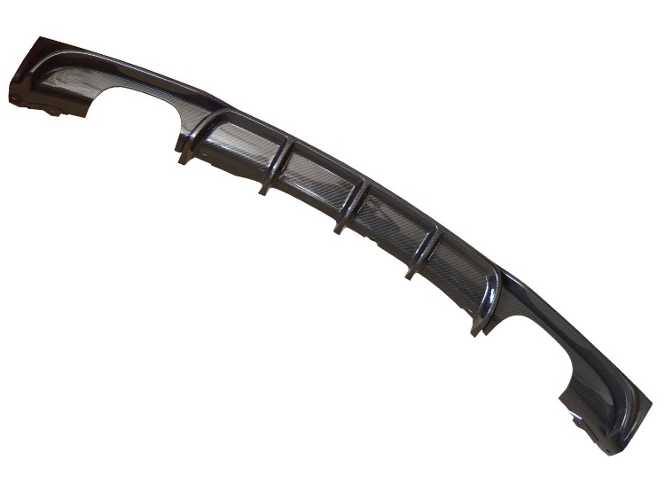 Performance look diffuser carbon look vier uitlaten passend voor BMW 3 serie F30 en F31 met M pakket achterbumper