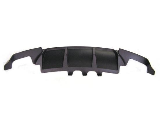 EVO look diffuser vier uitlaten passend voor BMW 5 serie F10 en F11 met M pakket achterbumper