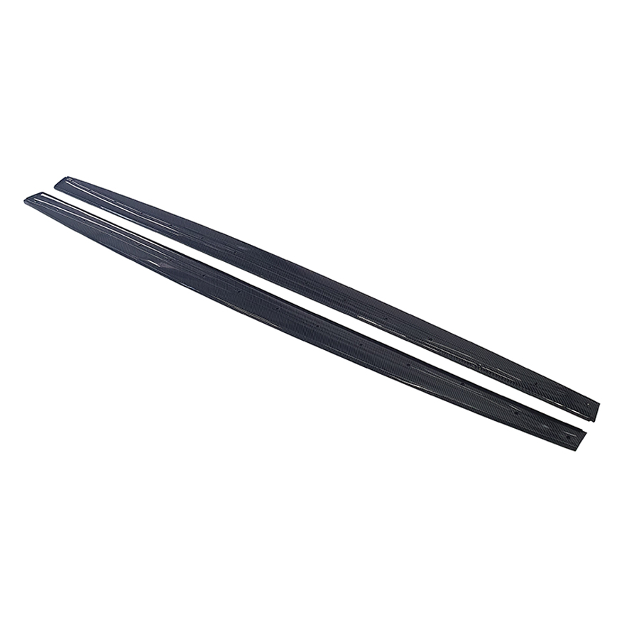 Performance look sideskirt aanzets carbon look passend voor BMW 4 serie F32, F33 en F36 met M pakket sideskirts