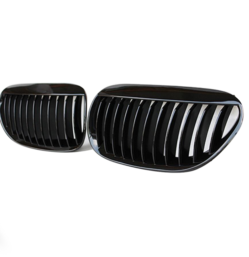 Glanzend zwarte grillen passend voor BMW 6 serie E63 en E64