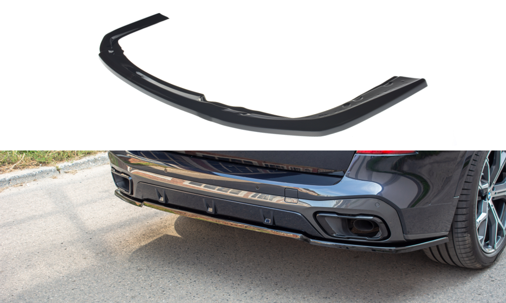 Splitter diffuser passend voor BMW X5 G05 met M pakket achterbumper Maxton Design