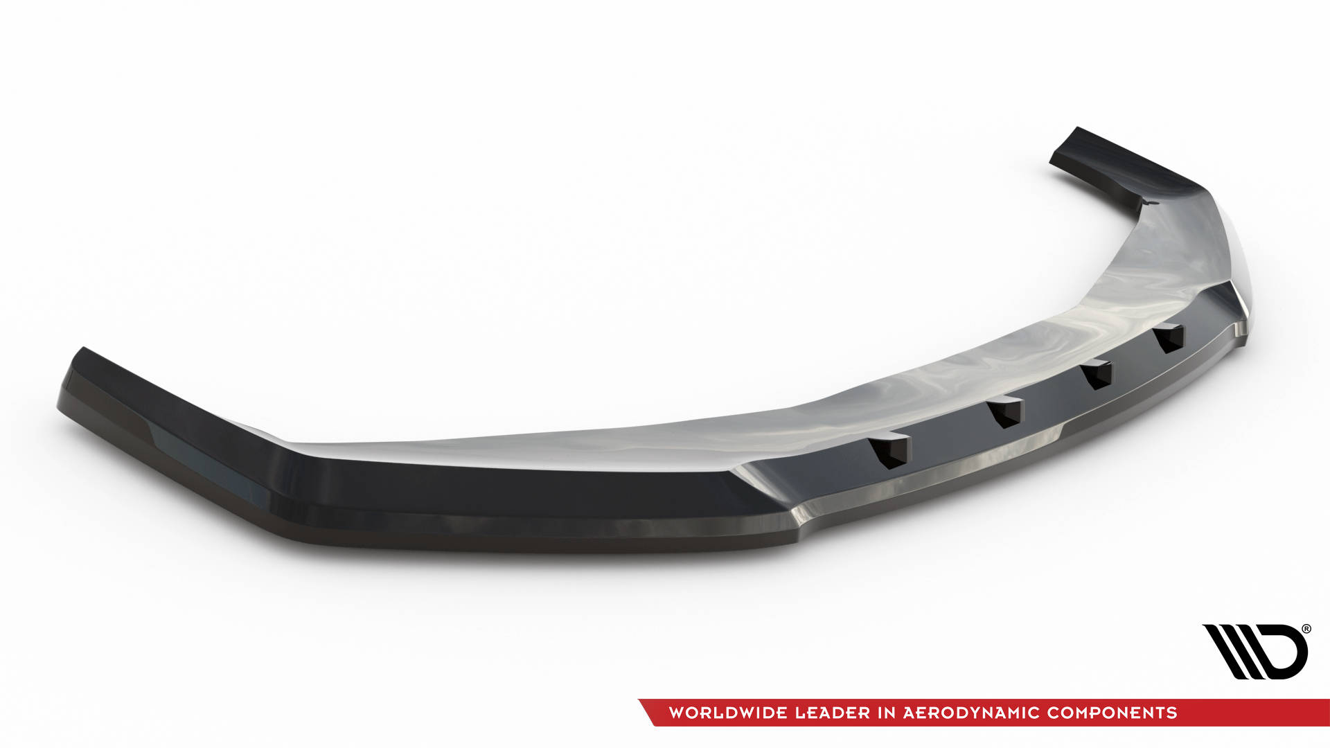 Frontspoiler glanzend zwart passend voor BMW 7 serie G70 met M pakket voorbumper versie 1 Maxton Design