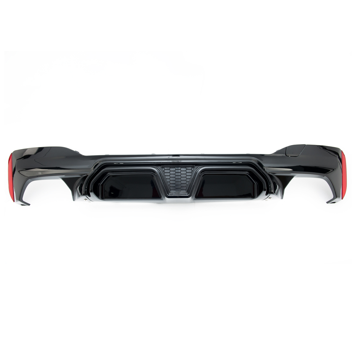 Diffuser glanzend zwart passend voor BMW 5 serie G30 en G31 met M pakket achterbumper