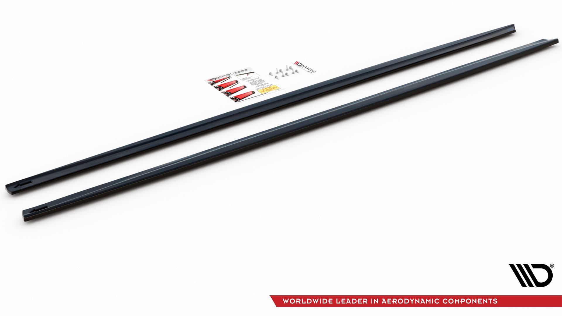 Sideskirt aanzets glanzend zwart passend voor BMW M5 F90 Maxton Design