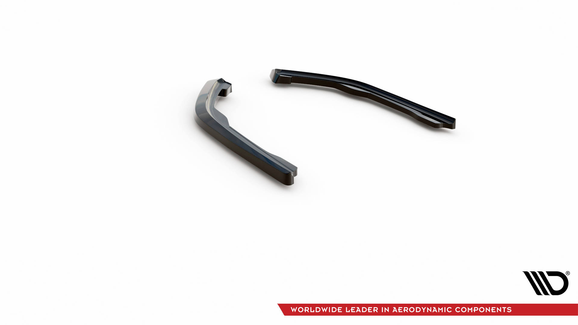 Diffusor hoeken versie 2 glanzend zwart passend voor BMW 2 serie G42 Maxton Design