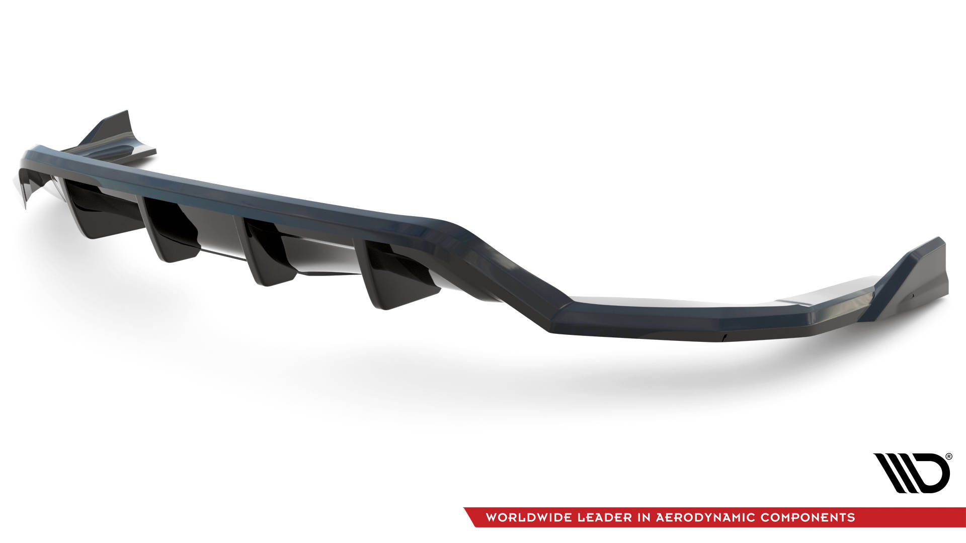 Diffuser aanzet glanzend zwart passend voor BMW X6 F16 met M pakket