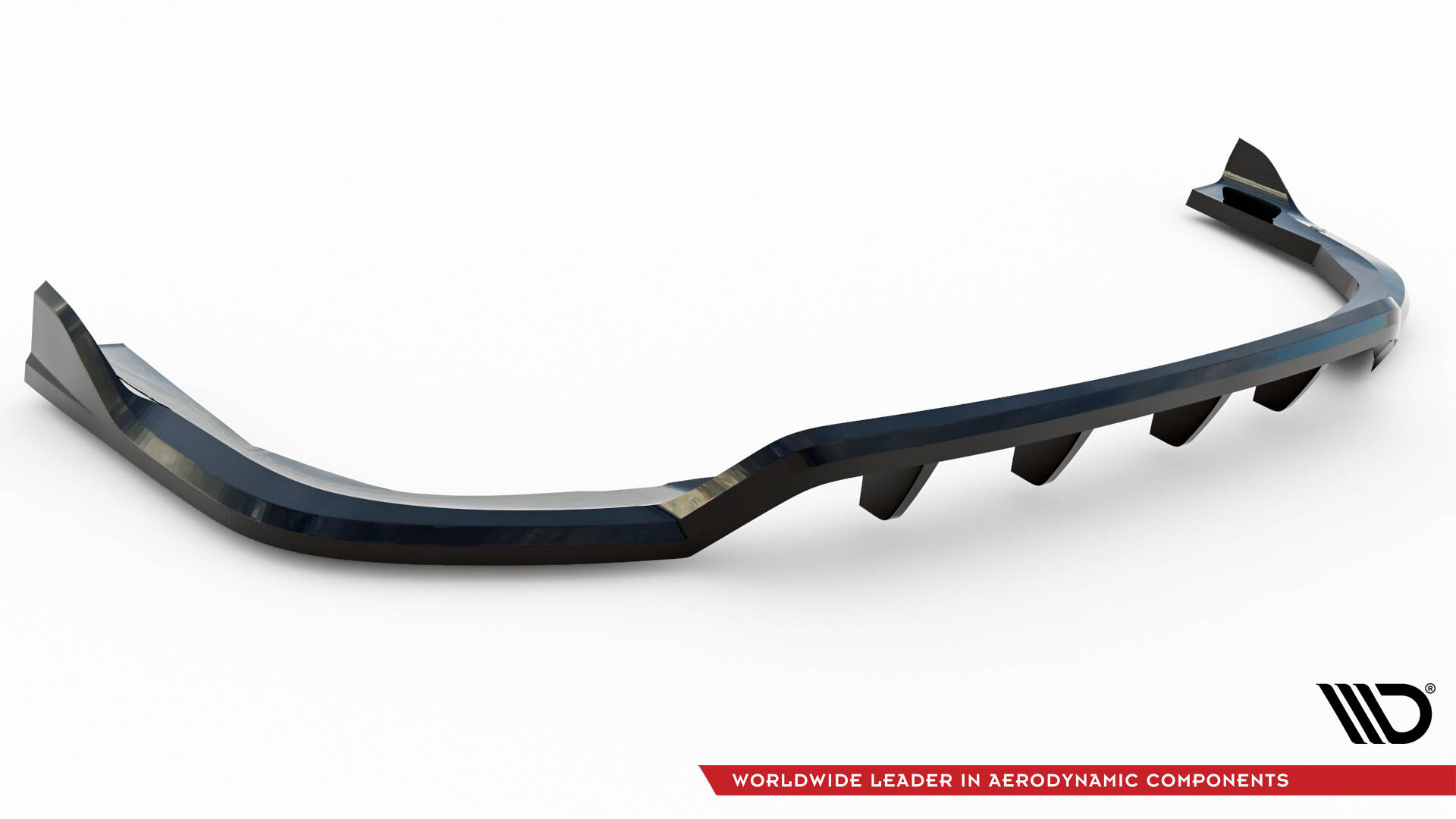 Splitter glanzend passend voor BMW X5 G05 met M pakket achterbumper Maxton Design - vertical bars -