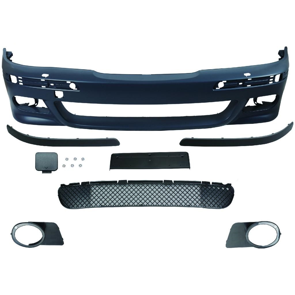 Sport look voorbumper zonder PDC met koplampreiniging passend voor BMW 5 serie E39 sedan of touring
