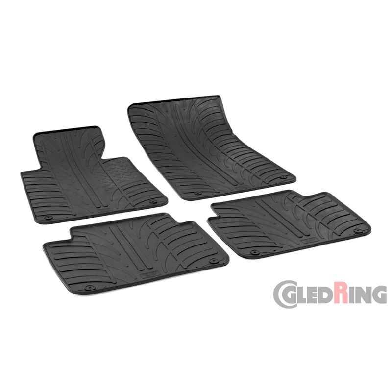 Rubber matten passend voor BMW 3 serie E46 vierdelig inclusief toebehoren