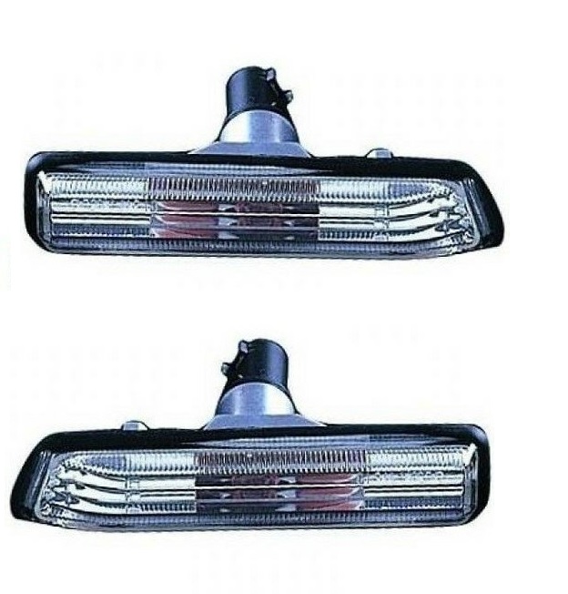 Helder chromen zijknipperlichten passend voor BMW 3 serie E36 model 1996 - 2000 en X5 E53